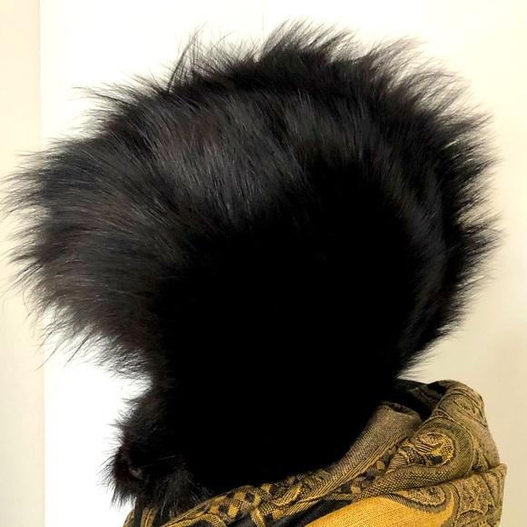 Vintage Black Fur Hat - Picture 7 of 11